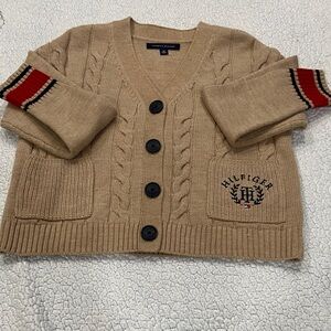 Tommy Hilfiger Beige Cable Knit Cardigan
